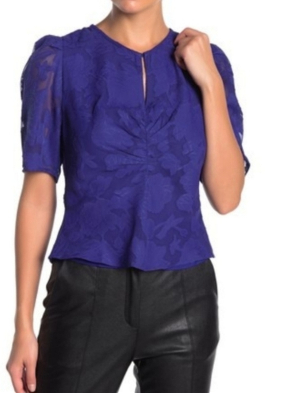 NWOT Blouse with Puff Sleeves